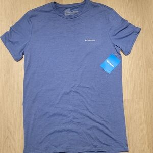 NWT Columbia Men's Soft Active Short Sleeve Tee in Blue Size M